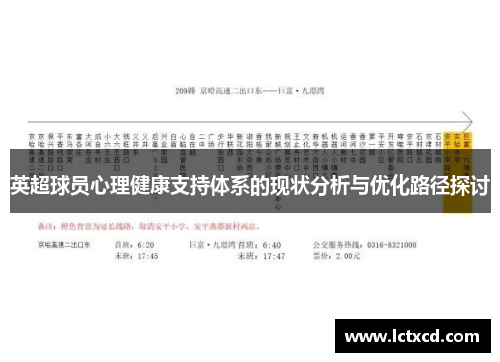 英超球员心理健康支持体系的现状分析与优化路径探讨